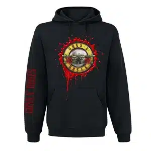 Guns N' Roses Blood Dripping Logo Sleeve Print Unisex Hoodie