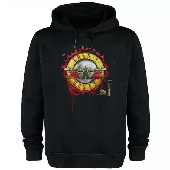 Guns N' Roses Bullet & Roses Blood Splatter Unisex Hoodie