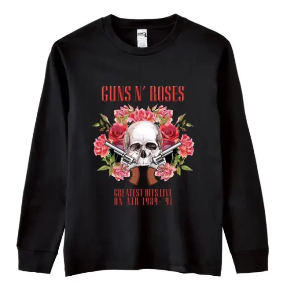 Guns N' Roses Greatest Hits Live Skull Rose Icon Unisex Sweatshirt