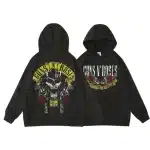 Guns N' Roses Grunge Skull Top Hat 85 Tour Logo Unisex Hoodie