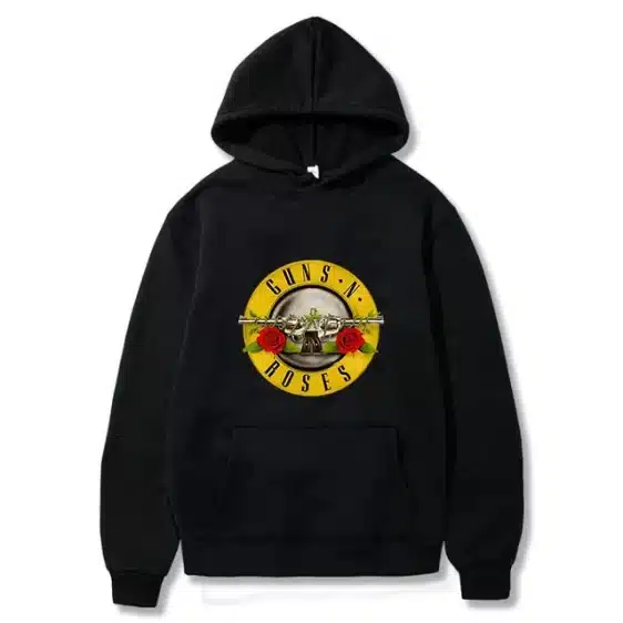 Guns N' Roses Iconic Band Logo Black Unisex Hoodie