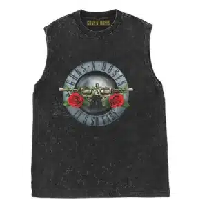 Guns N' Roses It's So Easy Silver Circle Logo Unisex Tank Top