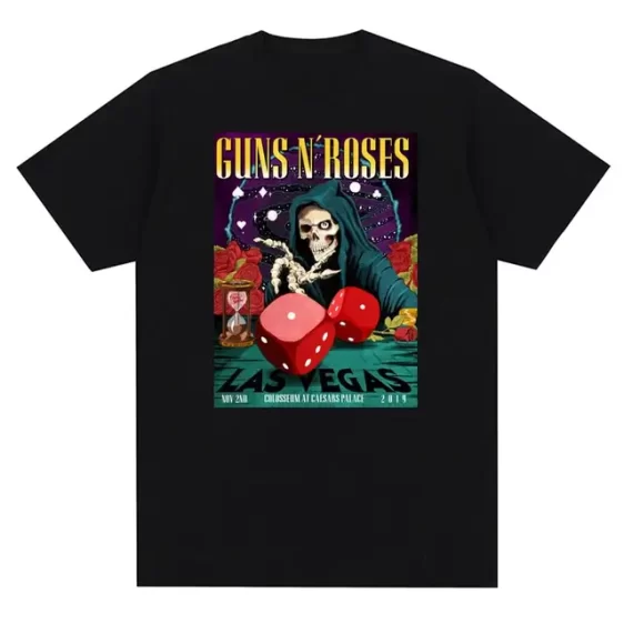 Guns N' Roses Las Vegas 2019 Grim Reaper Dice Unisex T-Shirt