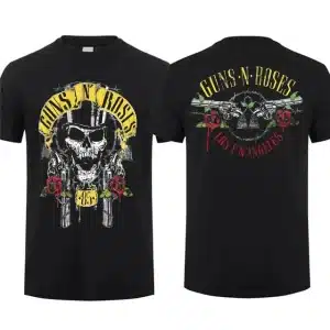 Guns N' Roses Los Angeles 85 Grunge Skull Graphic Unisex T-shirt