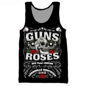 Guns N' Roses Louisville Concert Skull Graphic Unisex Tank Top