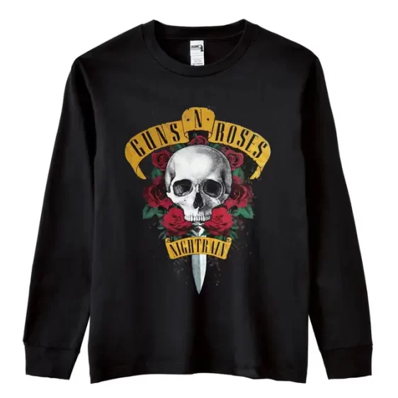 Guns N' Roses Night Train Skull Rose Dagger Unisex Sweatshirt