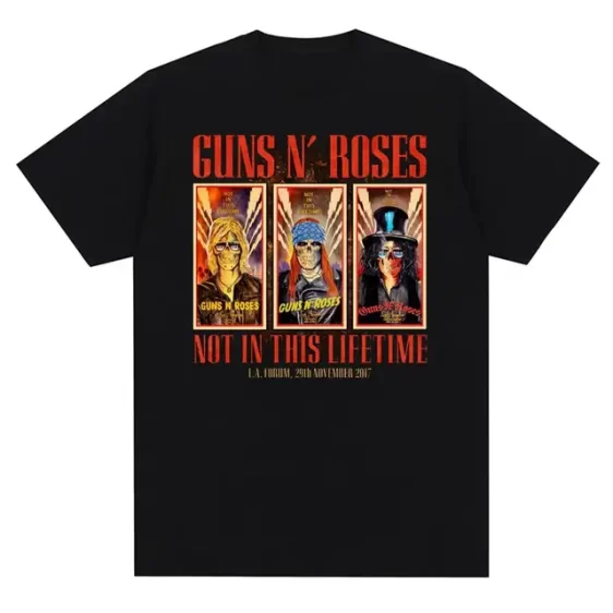 Guns N' Roses Not In This Lifetime Tour Poster Art Unisex T-Shirt