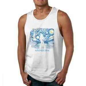 Guns N' Roses November Rain Starry Night White Men's Tank Top