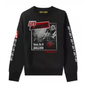 Guns N' Roses One In A Million Lies Album Black Unisex Sweatshirt