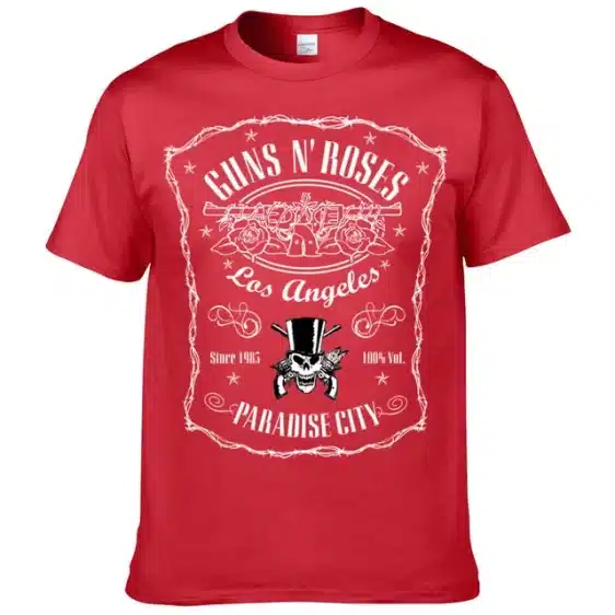 Guns N' Roses Paradise City Vintage Label Graphic Unisex T-Shirt