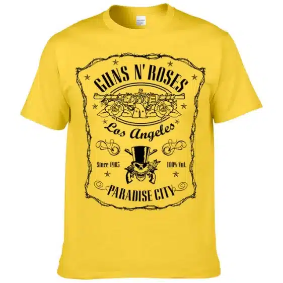 Guns N' Roses Paradise City Vintage Label Graphic Unisex T-Shirt