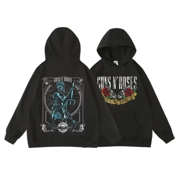 Guns N' Roses Poseidon Skeleton Appetite for Destruction Hoodie