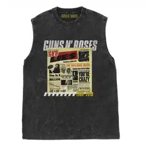 Guns N' Roses Retro Newspaper Grunge Graphic Unisex Tank Top