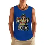 Guns N' Roses Skull Band Member Icons Royal Blue Men's Tank Top