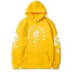 Guns N' Roses Skull Rose Flower Vibrant Yellow Unisex Hoodie