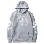 Guns N' Roses Skull & Rose Sleeve Gray Unisex Hoodie