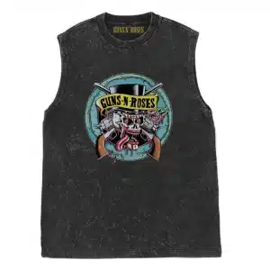 Guns N' Roses Skull Top Hat Horror Distressed Logo Unisex Tank Top