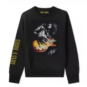 Guns N' Roses Slash Guitar Photo Signature Unisex Sweatshirt