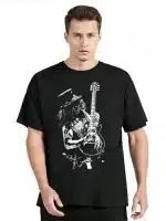 Guns N' Roses Slash Guitarist Silhouette Rock Men's T-Shirt