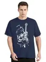 Guns N' Roses Slash Guitarist Silhouette Rock Men's T-Shirt