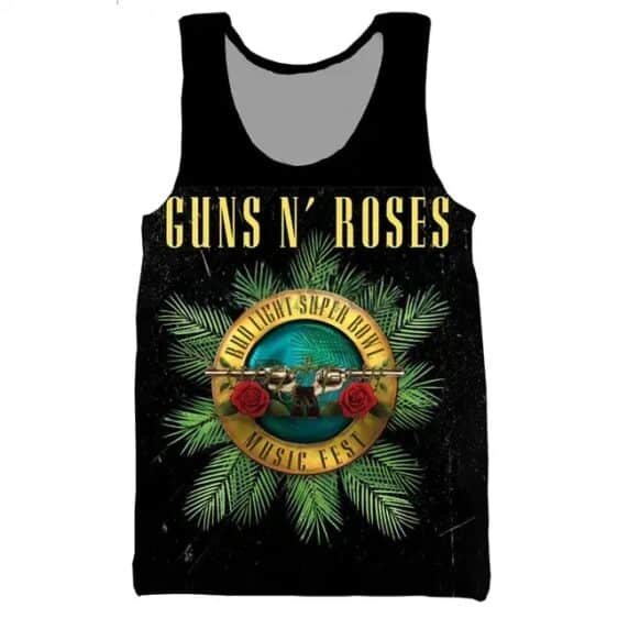 Guns N' Roses Super Bowl Music Fest Leaves Unisex Tank Top