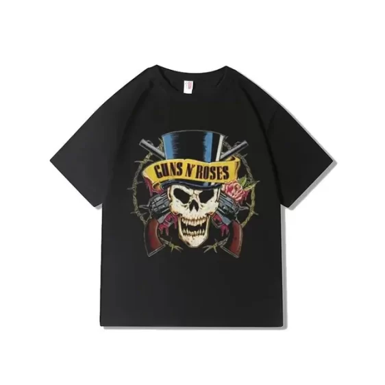 Guns N' Roses Top Hat Skull Rock Graphic Unisex T-Shirt