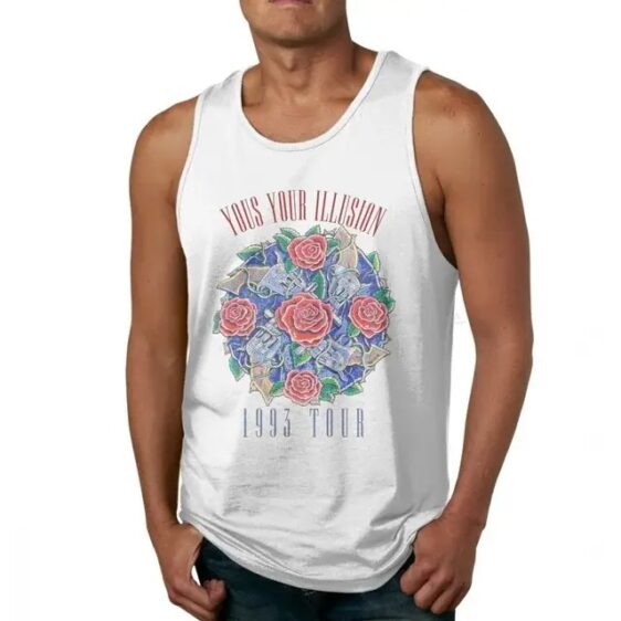 Guns N' Roses Use Your Illusion 1993 Tour White Men's Tank Top