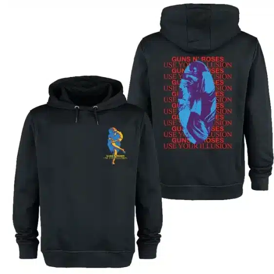 Guns N' Roses Use Your Illusion Dual Typographic Art Unisex Hoodie