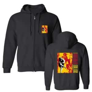 Guns N' Roses Use Your Illusion I Album Black Unisex Zip-Up Hoodie