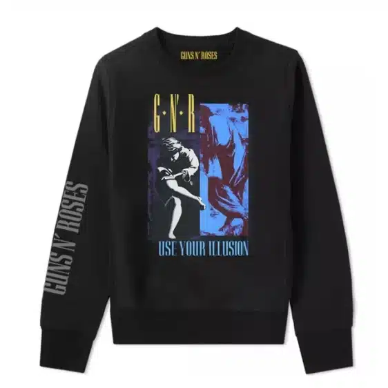 Guns N' Roses Use Your Illusion II Album Black Unisex Sweatshirt