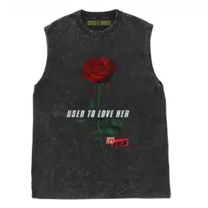 Guns N' Roses Used to Love Her Song Rose Drip Unisex Tank Top