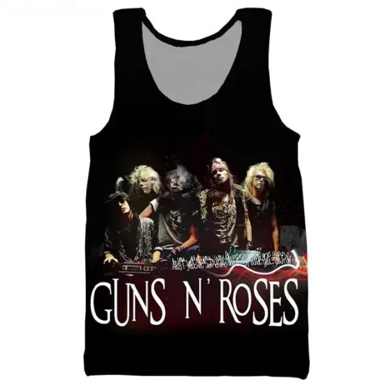 Guns N' Roses Vintage Band Members Photo Unisex Tank Top