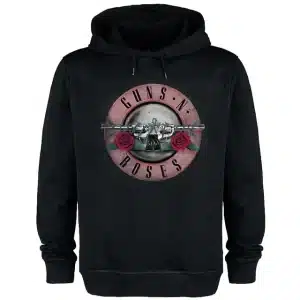 Guns N' Roses Vintage Faded Logo Black Unisex Hoodie