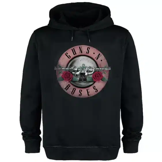 Guns N' Roses Vintage Faded Logo Black Unisex Hoodie