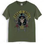 Guns N' Roses Vintage Skull Top Hat Black Graphic Unisex T-Shirt