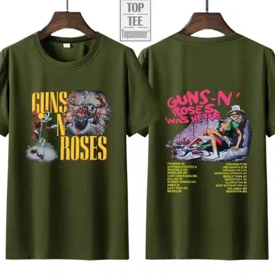 Guns N' Roses Was Here Tour Poster Graphic Unisex T-Shirt