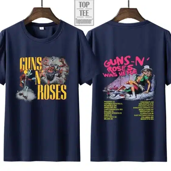 Guns N' Roses Was Here Tour Poster Graphic Unisex T-Shirt