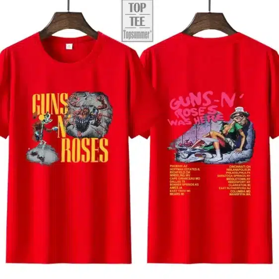 Guns N' Roses Was Here Tour Poster Graphic Unisex T-Shirt