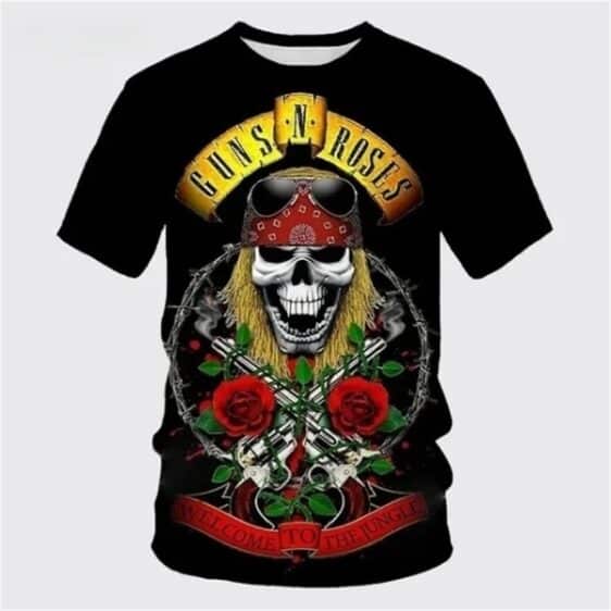 Guns N' Roses Welcome to the Jungle Axl Rose Skull Unisex T-Shirt