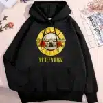 Guns N' Roses We're F'N Back! Logo Black Unisex Hoodie