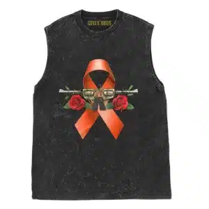 Iconic Guns N' Roses Logo Ribbon Wash Old Unisex Tank Top