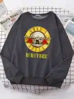 Iconic Guns N' Roses We’re F’N Back! Dark Gray Unisex Sweatshirt