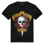 Nightrain Guns N' Roses Skull Dagger Logo Black Unisex T-shirt
