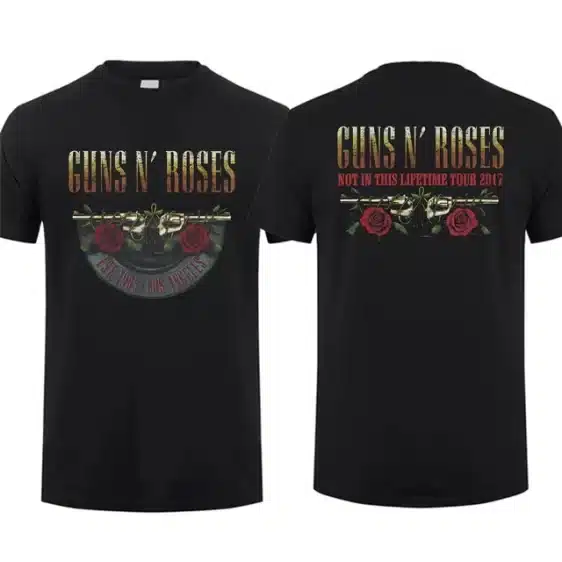 Not In This Lifetime Tour 2017 Guns N' Roses Logo Black Unisex T-Shirt