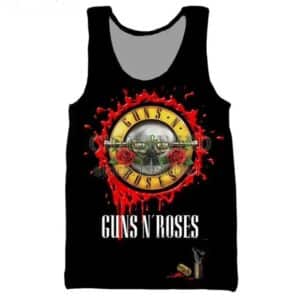 Rock Band Guns N' Roses Bullet & Blood Logo Unisex Tank Top