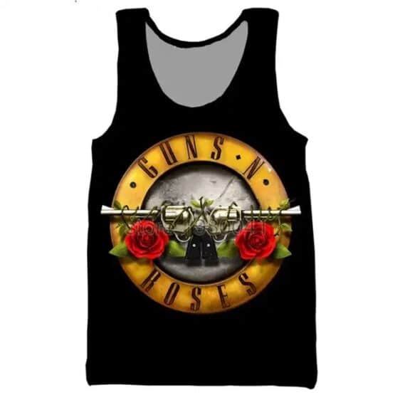 Rock Band Guns N' Roses Classic Logo Black Unisex Tank Top