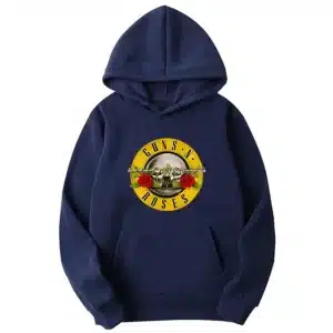 Rock Band Guns N' Roses Classic Logo Navy Blue Unisex Hoodie