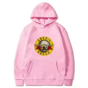 Rock Band Guns N' Roses Classic Logo Pink Unisex Hoodie