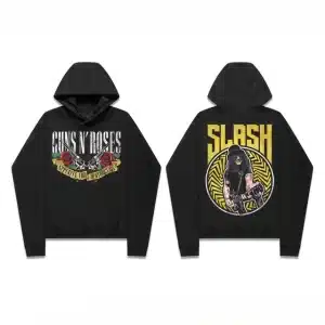 Rock Band Guns N' Roses Guitarist Slash Tribute Black Unisex Hoodie