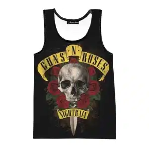 Rock Band Guns N' Roses Nightrain Skull Dagger Unisex Tank Top